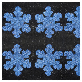 Die blaue Schneeflocke Stoff