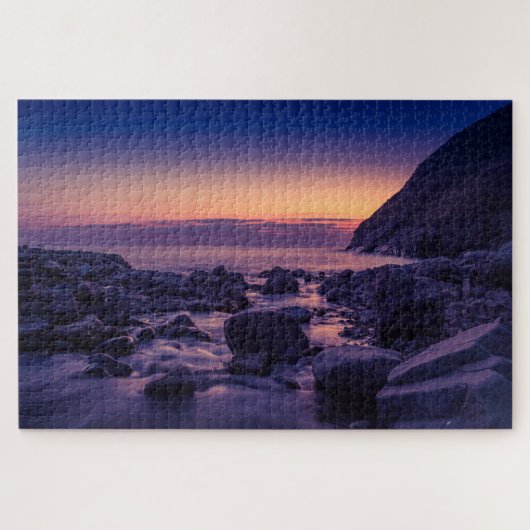 Die blaue Stunde Landschaftlich Puzzle (Horizontal)