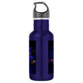 Die blaue Treppe Wasserflasche aus Edelstahl (Rückseite)