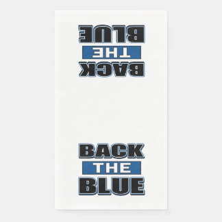 Die blaue Unterstützung der Polizei Serviette