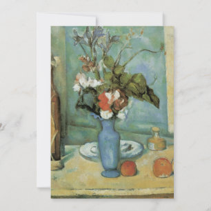 Die blaue Vase (Blumen und Früchte) von Paul Cezan