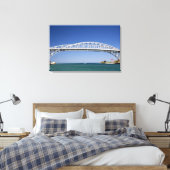 Die Blaue Wasserbrücke ist eine zweispurige Brücke Leinwanddruck (Insitu (Schlafzimmer))