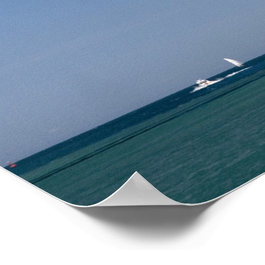 Die Blaue Wasserbrücke ist eine zweispurige Brücke Poster (Ecke)