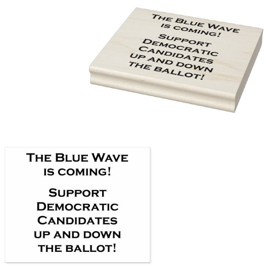 DIE BLAUE WAVE KOMMT! GUMMISTEMPEL (Stempel)