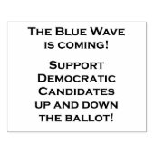 DIE BLAUE WAVE KOMMT! GUMMISTEMPEL (Prägung)