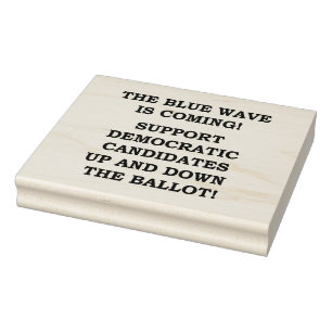 DIE BLAUE WAVE KOMMT! GUMMISTEMPEL