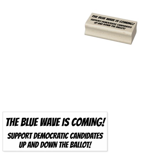 DIE BLAUE WAVE KOMMT! GUMMISTEMPEL (Stempel)