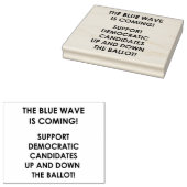 DIE BLAUE WAVE KOMMT! GUMMISTEMPEL (Stempel)