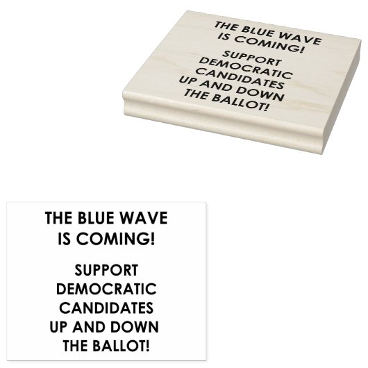 DIE BLAUE WAVE KOMMT! GUMMISTEMPEL (Stempel)