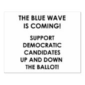 DIE BLAUE WAVE KOMMT! GUMMISTEMPEL (Prägung)