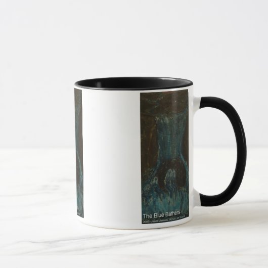 die blauen Badegäste Tasse (Rechts)