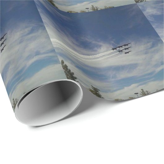 Die blauen Engel Geschenkpapier (Rolleneckpunkt)