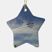 Die blauen Engel Keramikornament (Links)