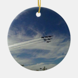 Die blauen Engel Keramikornament