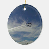 Die blauen Engel Keramikornament (Links)