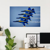 Die blauen Engel Poster (Heimbüro)