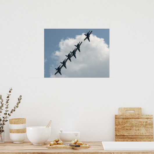 Die blauen Engel. Poster (Küche)