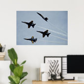 Die blauen Engel Poster (Heimbüro)