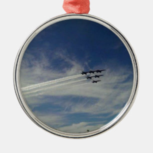Die blauen Engel Silbernes Ornament