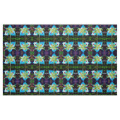 Die blauen Lilientänzer Stoff (Fat Quarter (45,7 x 55,9 cm))