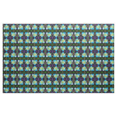 Die blauen Lilientänzer Stoff (Yard (91,4 cm))