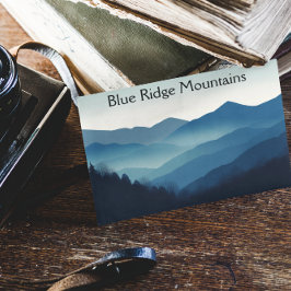 Die Blauen Ridge-Gebirge, anpassbar Postkarte