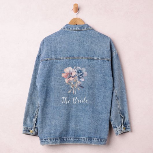 Die blauen rosa Blume Denim Jacket Jeansjacke (Hangar)