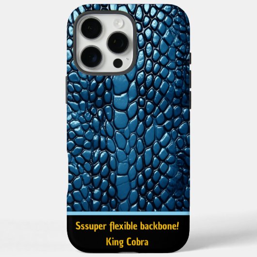 Die blauen Schlangen-Skins fügen sich künstlerisch Case-Mate iPhone Hülle (Rückseite)