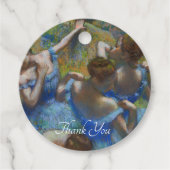 Die blauen Tänzer, Degas Art Geschenkanhänger (Vorderseite)