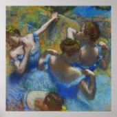 Die blauen Tänzer, Degas Art Poster (Vorne)