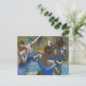 Die blauen Tänzer, Degas Art Postkarte (Stehend Vorderseite)