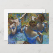 Die blauen Tänzer, Degas Art Postkarte (Vorne/Hinten)