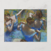 Die blauen Tänzer, Degas Art Postkarte (Vorderseite)