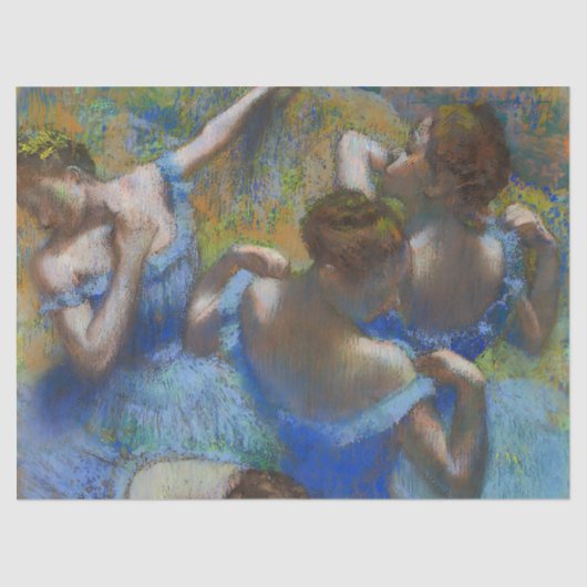 Die blauen Tänzer, Degas Art Seidenpapier (Vorderseite)