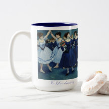 Die blauen Tänzer Tasse.