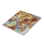 Die blauen Tänzer von Edgar Degas Fliese (Seite)