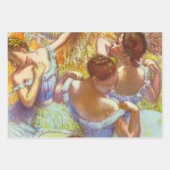 Die blauen Tänzer von Edgar Degas Geschenkpapier Set (Vorderseite)