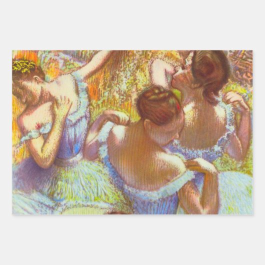 Die blauen Tänzer von Edgar Degas Geschenkpapier Set (Vorderseite)
