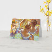 Die blauen Tänzer von Edgar Degas Karte (Gelbe Blume)