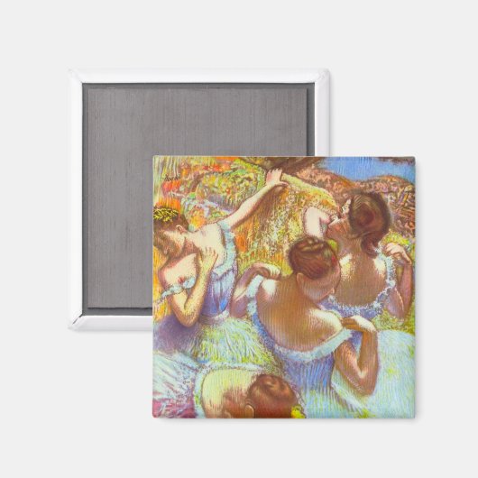 Die blauen Tänzer von Edgar Degas Magnet (Vorderseite/Rückseite)