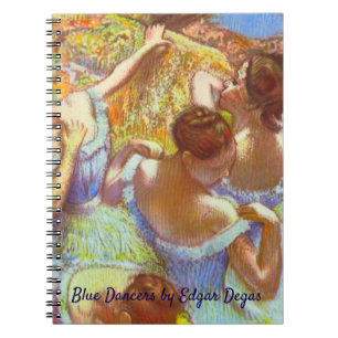 Die blauen Tänzer von Edgar Degas Notizblock