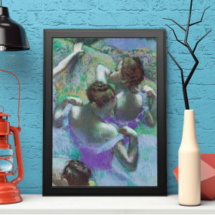Die blauen Tänzer von Edgar Degas Poster