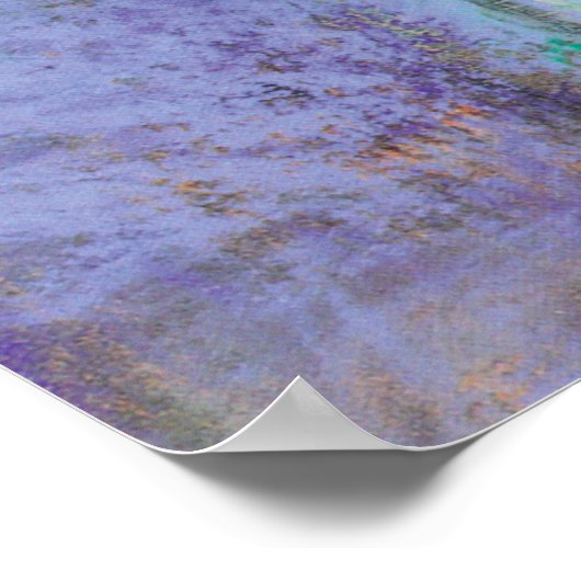 Die blauen Tänzer von Edgar Degas Poster (Ecke)