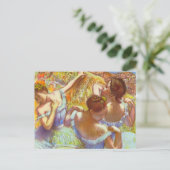 Die blauen Tänzer von Edgar Degas Postkarte (Stehend Vorderseite)