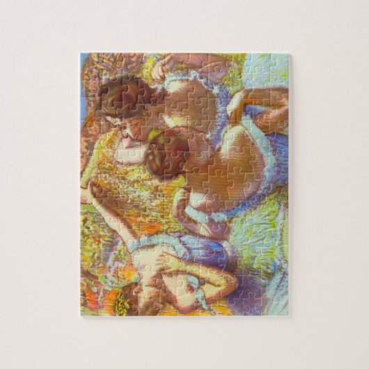 Die blauen Tänzer von Edgar Degas Puzzle (Vertikal)