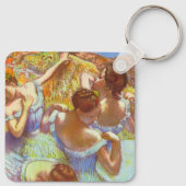 Die blauen Tänzer von Edgar Degas Schlüsselanhänger (Rückseite)