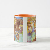 Die blauen Tänzer von Edgar Degas Tasse (Zentrum)