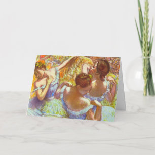 Die blauen Tänzerinnen von Edgar Degas Karte