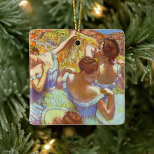 Die blauen Tänzerinnen von Edgar Degas Keramikornament