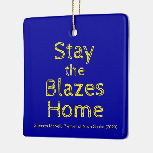 Die Blazes-Zuhause bleibe Keramikornament (Links)